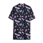 Egyptian Tribal Symbols Print Cotton Hawaiian Shirt