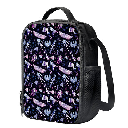 Egyptian Tribal Symbols Print Crossbody Lunch Bag