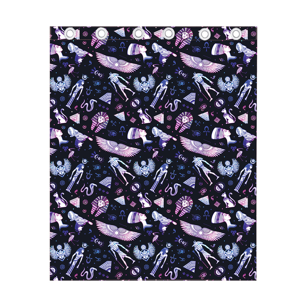 Egyptian Tribal Symbols Print Curtain