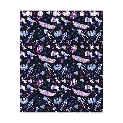 Egyptian Tribal Symbols Print Curtain