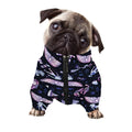 Egyptian Tribal Symbols Print Dog Zip Up Jacket