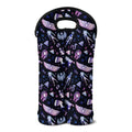 Egyptian Tribal Symbols Print Double Neoprene Wine Tote