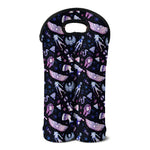 Egyptian Tribal Symbols Print Double Neoprene Wine Tote