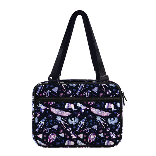 Egyptian Tribal Symbols Print Double Strap Bible Bag