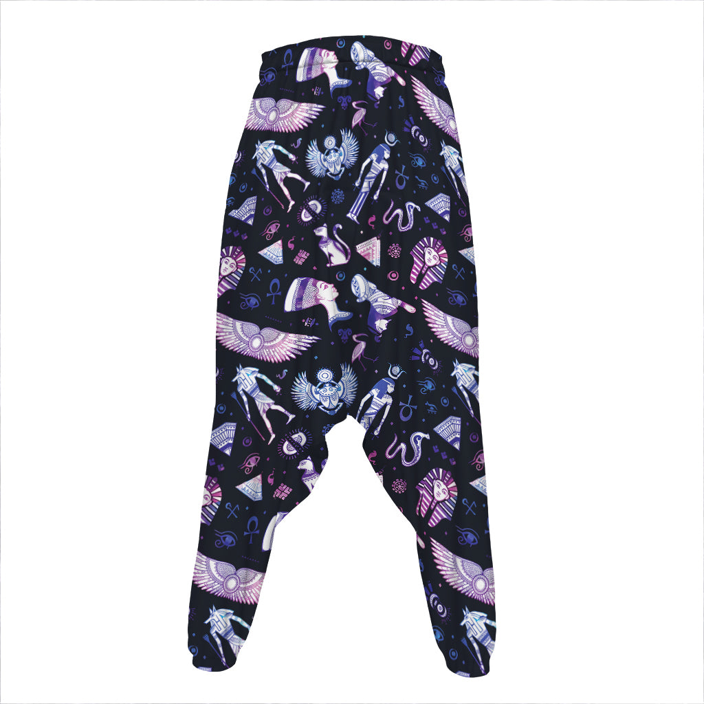 Egyptian Tribal Symbols Print Hammer Pants