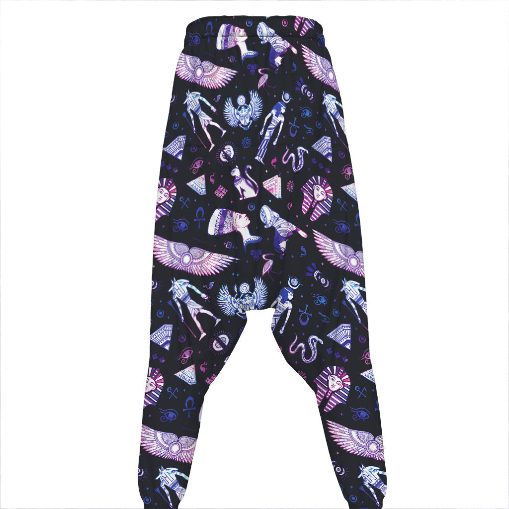 Egyptian Tribal Symbols Print Hammer Pants