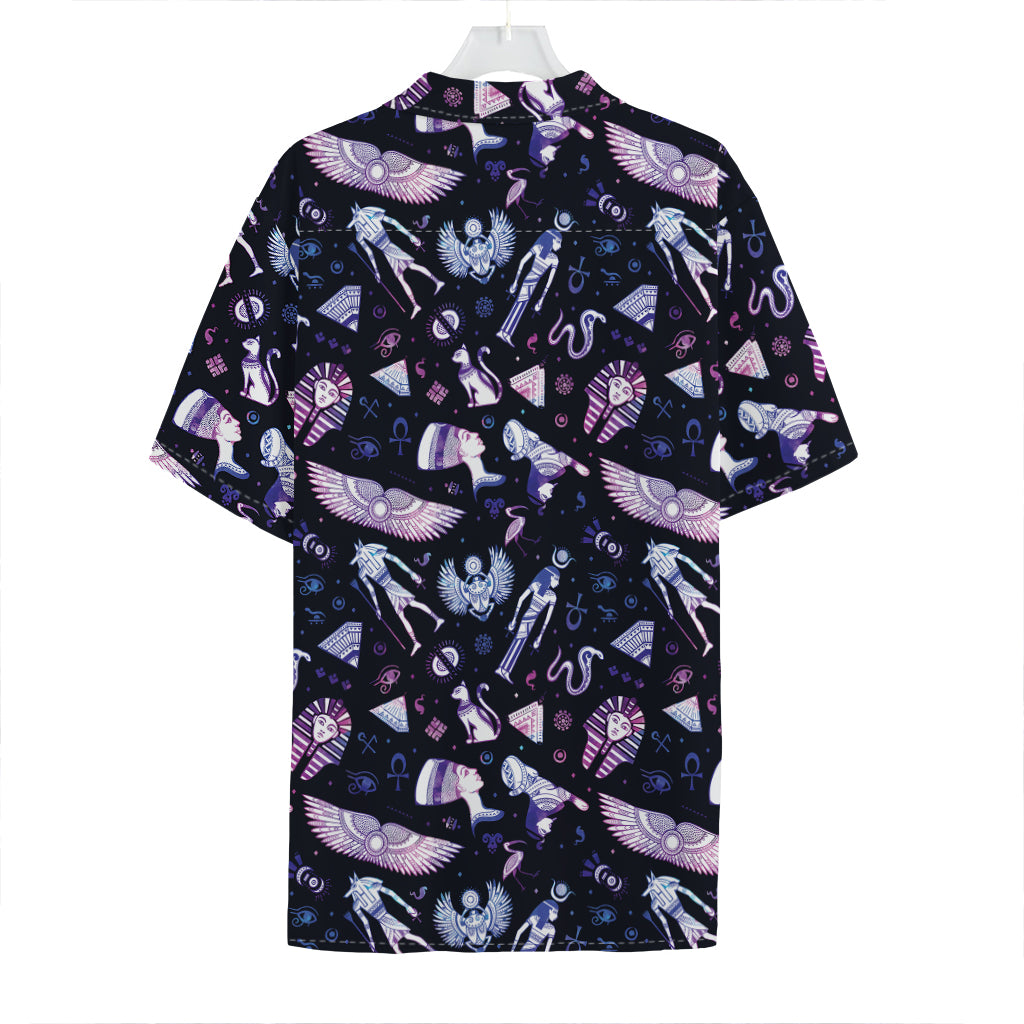 Egyptian Tribal Symbols Print Hawaiian Shirt