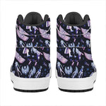 Egyptian Tribal Symbols Print High Top Leather Sneakers