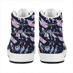 Egyptian Tribal Symbols Print High Top Leather Sneakers
