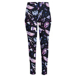 Egyptian Tribal Symbols Print High-Waisted Pocket Leggings