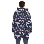 Egyptian Tribal Symbols Print Hoodie Blanket