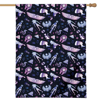 Egyptian Tribal Symbols Print House Flag