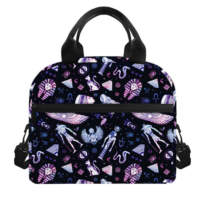 Egyptian Tribal Symbols Print Insulated Lunch Bag