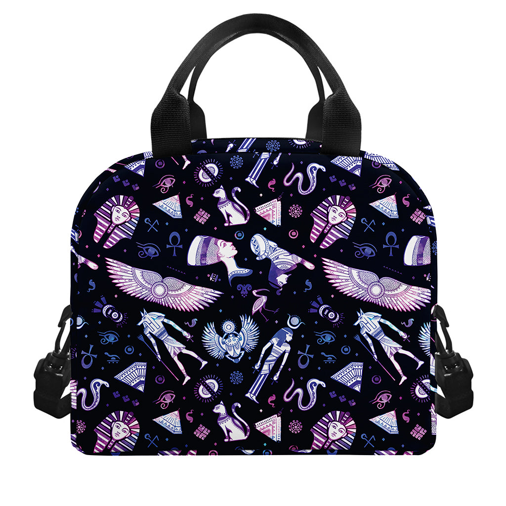 Egyptian Tribal Symbols Print Insulated Lunch Bag