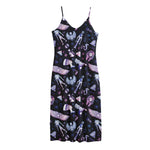 Egyptian Tribal Symbols Print Jersey Midi Cami Dress