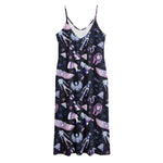 Egyptian Tribal Symbols Print Jersey Midi Cami Dress