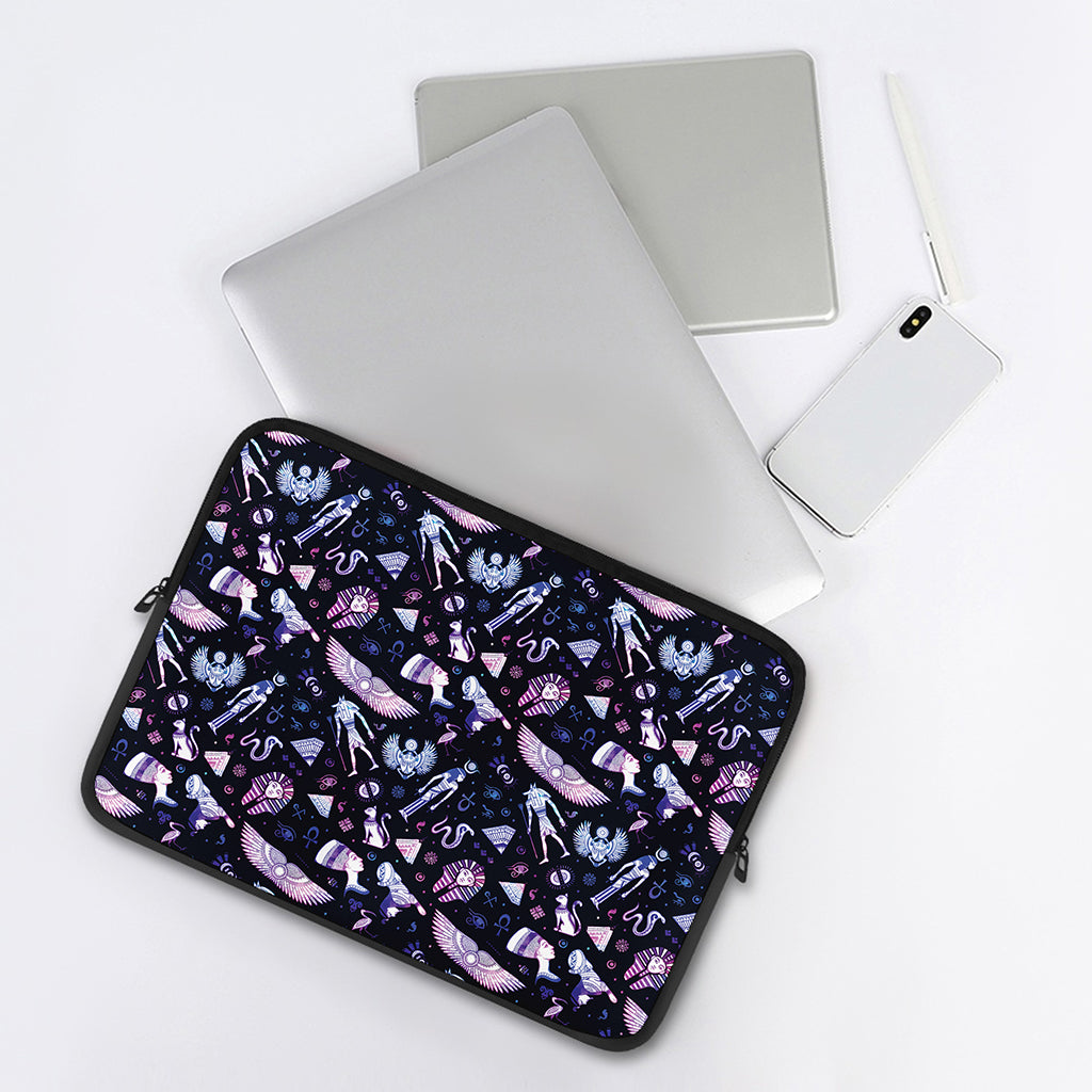 Egyptian Tribal Symbols Print Laptop Sleeve