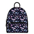 Egyptian Tribal Symbols Print Leather Backpack
