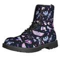 Egyptian Tribal Symbols Print Lace-Up Boots