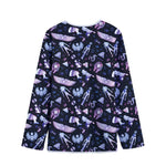 Egyptian Tribal Symbols Print Long Sleeve Short Coat