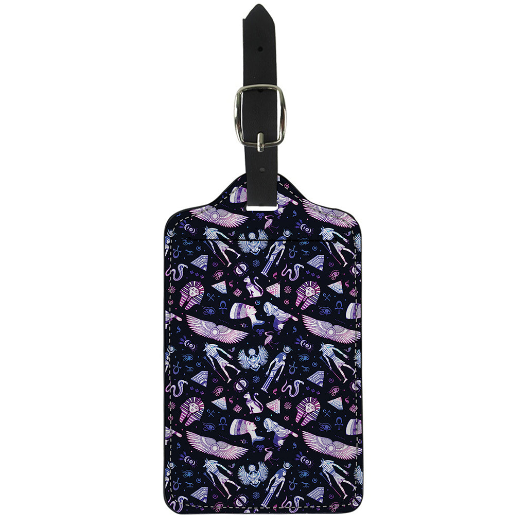 Egyptian Tribal Symbols Print Luggage Tag