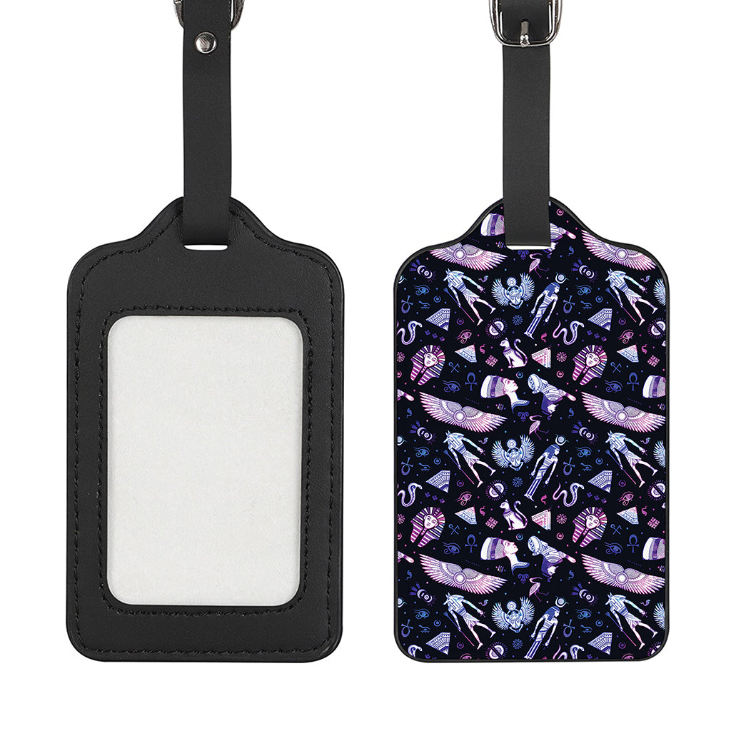 Egyptian Tribal Symbols Print Luggage Tag