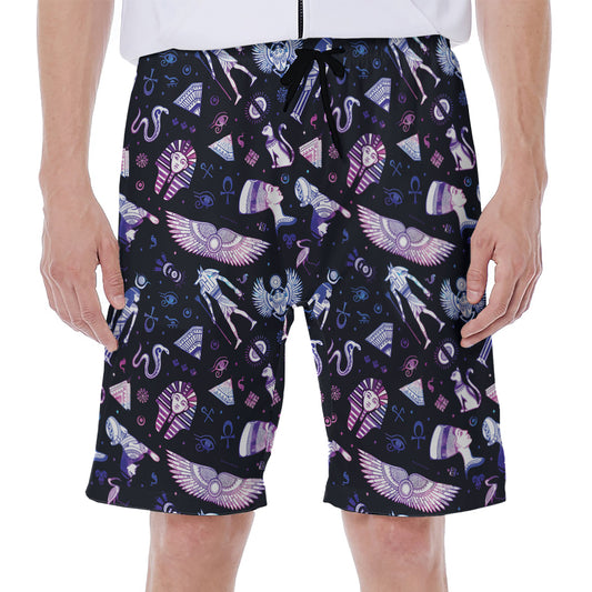 Egyptian Tribal Symbols Print Men's Beach Shorts