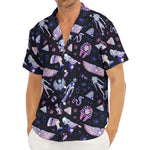 Egyptian Tribal Symbols Print Men's Deep V-Neck Shirt