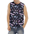 Egyptian Tribal Symbols Print Men's Fitness Tank Top