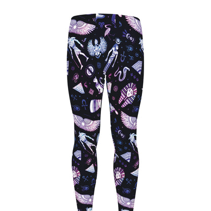 Egyptian Tribal Symbols Print Men's leggings