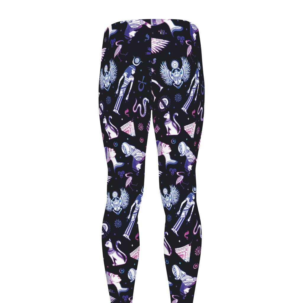 Egyptian Tribal Symbols Print Men's leggings