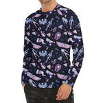 Egyptian Tribal Symbols Print Men's Long Sleeve Rash Guard