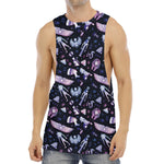 Egyptian Tribal Symbols Print Men's Muscle Tank Top