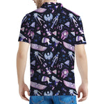 Egyptian Tribal Symbols Print Men's Polo Shirt