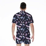 Egyptian Tribal Symbols Print Men's Rompers