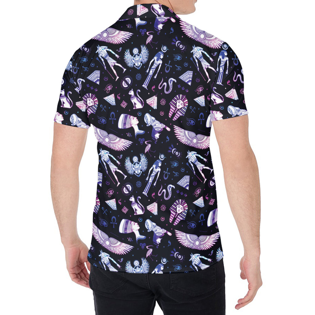 Egyptian Tribal Symbols Print Men's Shirt