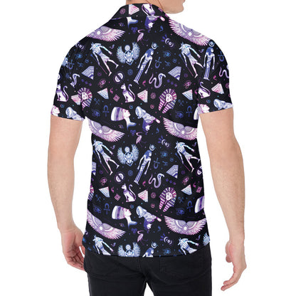 Egyptian Tribal Symbols Print Men's Shirt