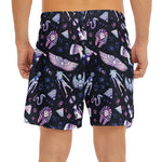 Egyptian Tribal Symbols Print Men's Split Running Shorts
