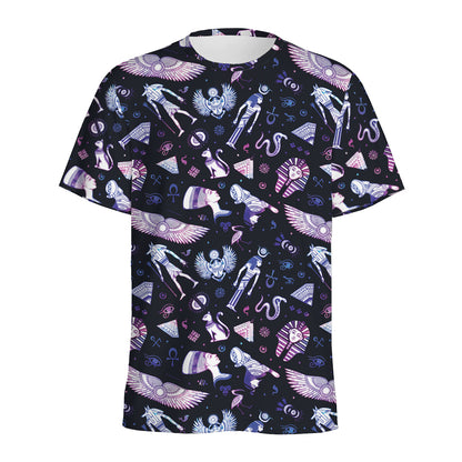 Egyptian Tribal Symbols Print Men's Sports T-Shirt