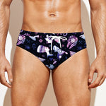 Egyptian Tribal Symbols Print Men's Swim Briefs