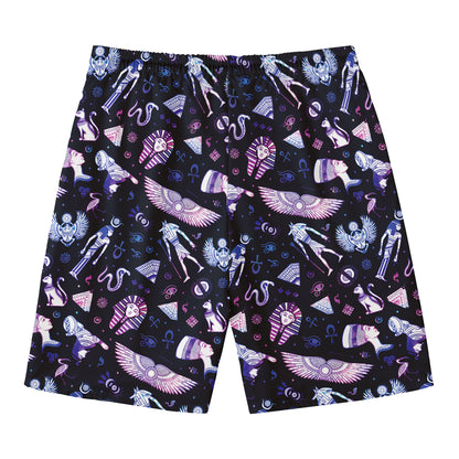 Egyptian Tribal Symbols Print Men's Swim Trunks