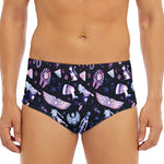 Egyptian Tribal Symbols Print Men's Triangle Swim Briefs