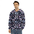 Egyptian Tribal Symbols Print Men's Velvet Pullover Hoodie