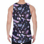 Egyptian Tribal Symbols Print Men's Velvet Tank Top