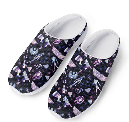 Egyptian Tribal Symbols Print Mesh Casual Shoes