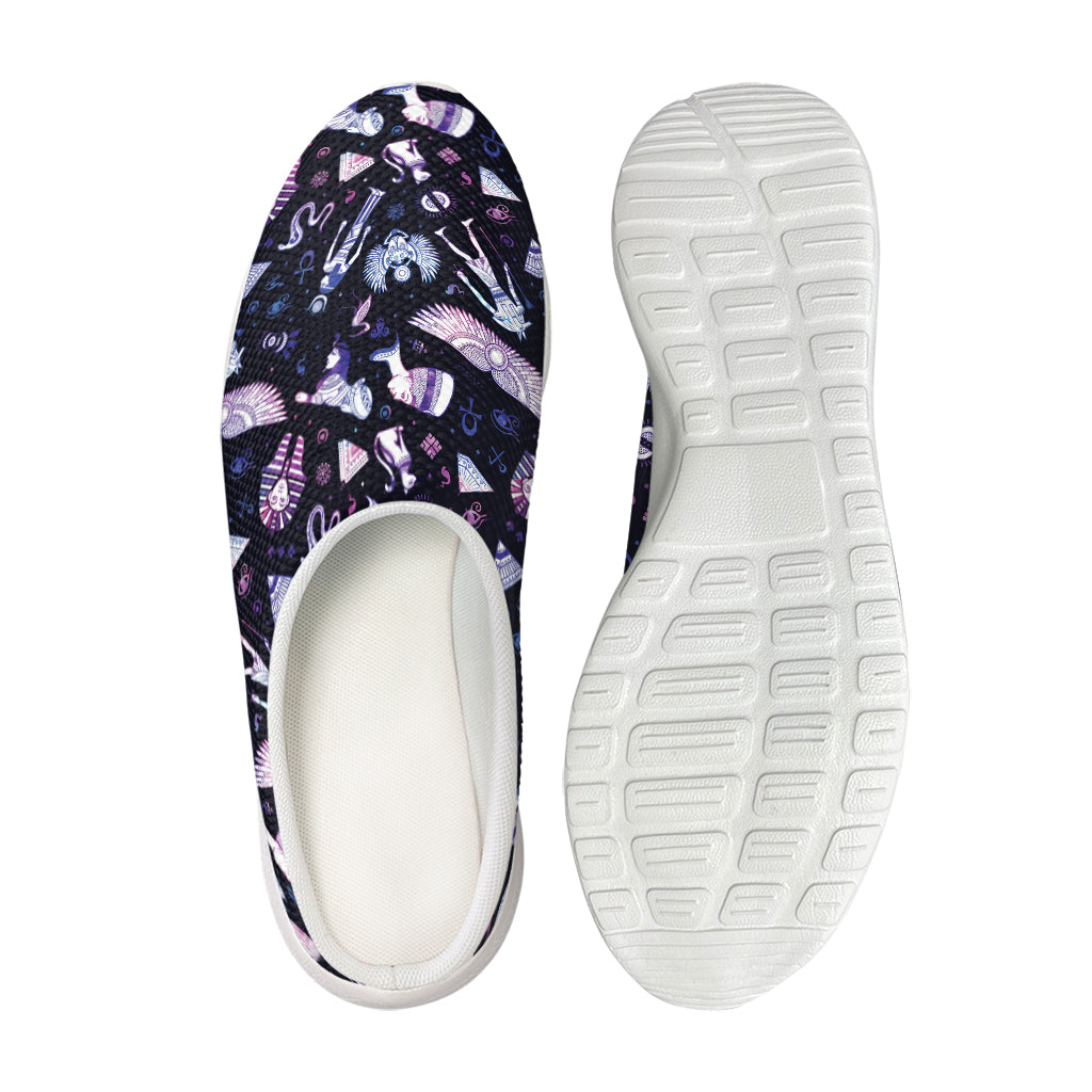 Egyptian Tribal Symbols Print Mesh Casual Shoes