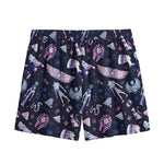 Egyptian Tribal Symbols Print Mesh Shorts