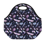 Egyptian Tribal Symbols Print Neoprene Lunch Bag