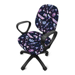 Egyptian Tribal Symbols Print Office Chair Cover