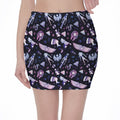 Egyptian Tribal Symbols Print Pencil Mini Skirt